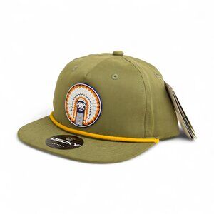 Illinois Fighting Illini Chief Illiniwek 3D Classic Rope Hat- Loden/ Amber